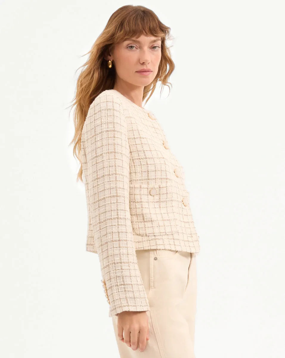Dove/Gold Lurex
