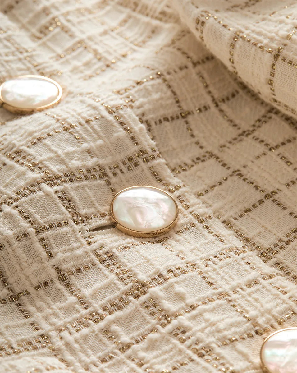 Dove/Gold Lurex