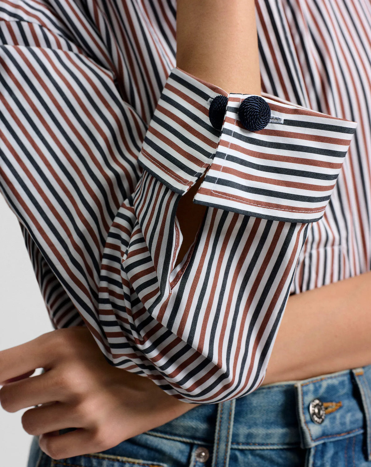 Navy/Brandy Multi