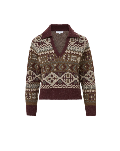 Burgundy Multi