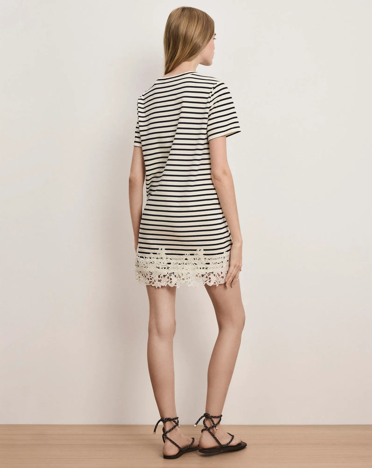 Dove White/Navy Stripe