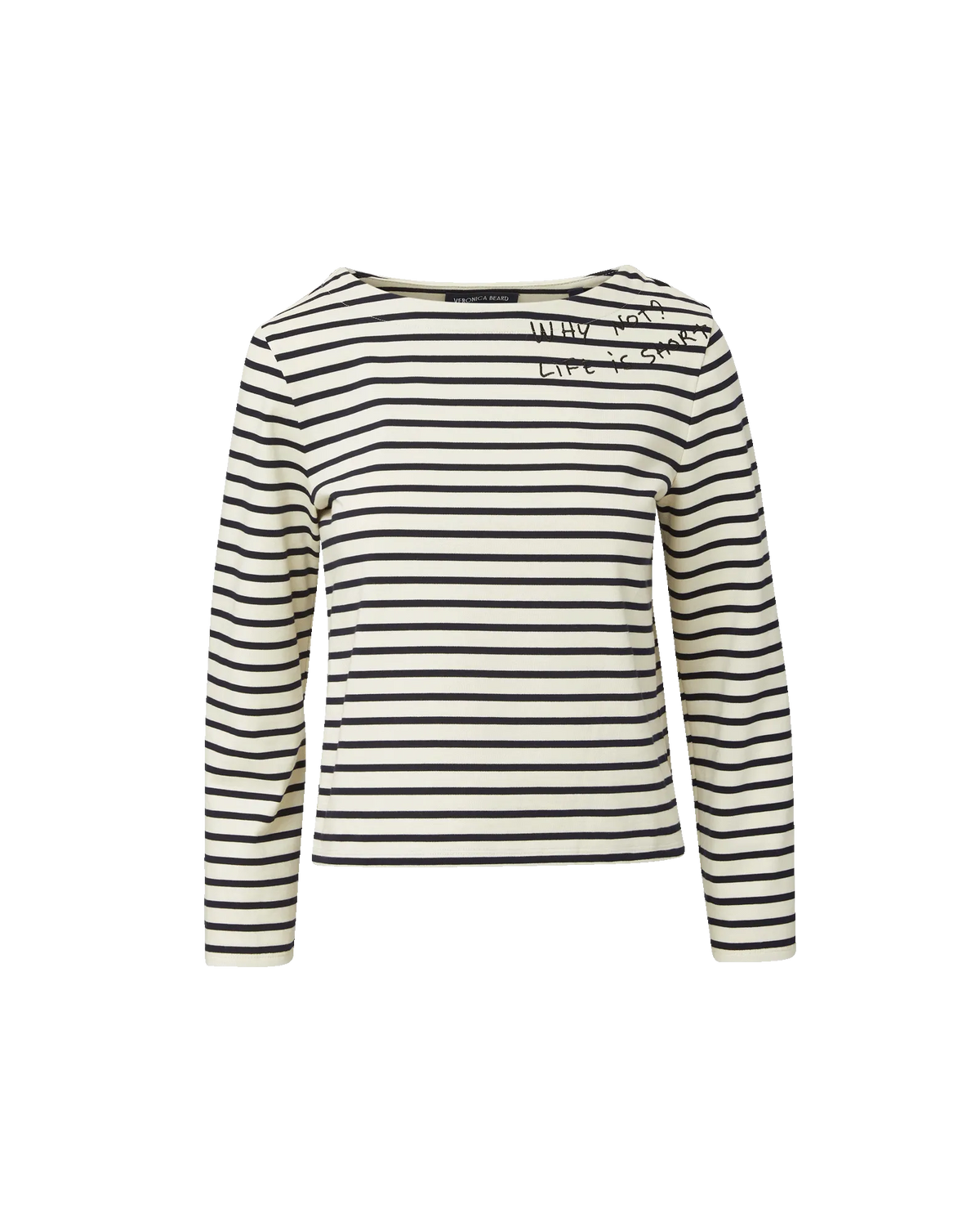 Dove White/Navy Stripe